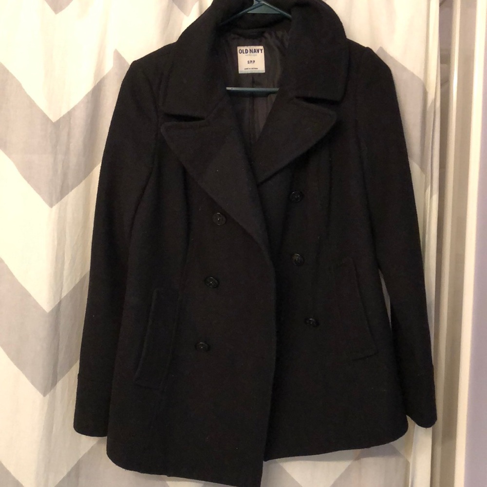 Black pea coat